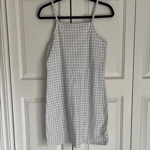 Art Class Gray Houndstooth Kids Casual Dress